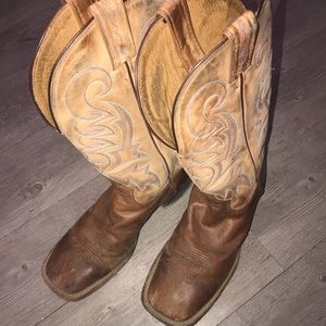 Tony Lama square toe cowboy boots